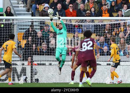 Wolverhampton, Großbritannien. August 2024. Der Torhüter José Sá der Wolverhampton Wanderers spielte am Sonntag, den 20. Oktober 2024, während des Premier League-Spiels zwischen den Wolverhampton Wanderers und Manchester City in Molineux, Wolverhampton. (Foto: Gustavo Pantano | MI News) Credit: MI News & Sport /Alamy Live News Stockfoto