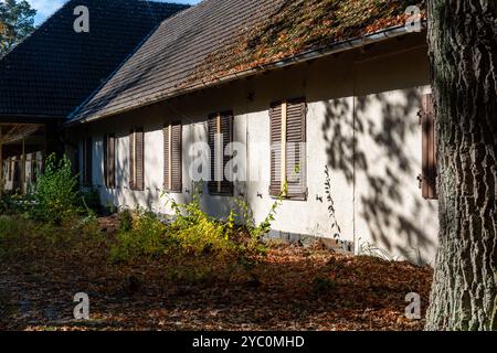 Lanke Deutschland 2024: Der Waldhof am Bogensee ist der ehemalige Landsitz des NS-Propagandaministers Joseph Goebbels. Stockfoto