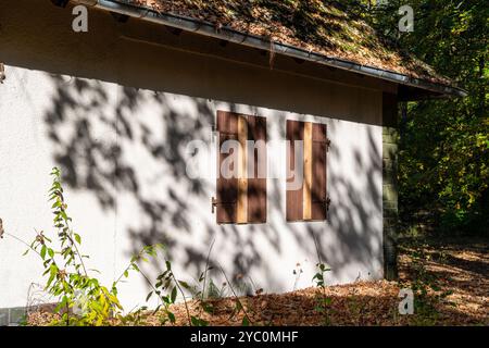 Lanke Deutschland 2024: Der Waldhof am Bogensee ist der ehemalige Landsitz des NS-Propagandaministers Joseph Goebbels. Stockfoto