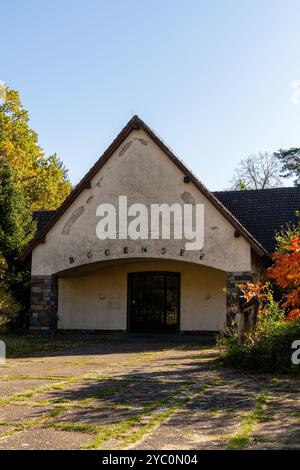 Lanke Deutschland 2024: Der Waldhof am Bogensee ist der ehemalige Landsitz des NS-Propagandaministers Joseph Goebbels. Stockfoto