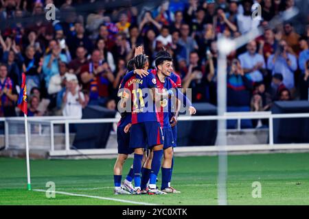 Barcelona, Spanien. Quelle: D. 20. Oktober 2024. Pedri (Barcelona) Fußball/Fußball: Spanisches Spiel "La Liga EA Sports" zwischen dem FC Barcelona 5-1 Sevilla FC bei den Estadi Olimpic Lluis Companys in Barcelona, Spanien. Quelle: D . Nakashima/AFLO/Alamy Live News Stockfoto