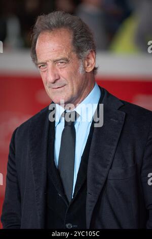 Rom, Italien - 18. Oktober 2024: Der französische Schauspieler Vincent Lindon besucht den roten Teppich während des 19. Rom Film Festivals im Auditorium Parco Della Musica. Stockfoto