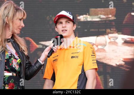 Oktober 2024, Austin, Texas, USA: 18. Oktober 2024: Oscar Piastri #81 beim Formel 1 Pirelli United States Grand Prix 2024 auf dem Circuit of the Americas in Austin Texas. Brook Ward/scheinbare Media Group (Kreditbild: © AMG/AMG via ZUMA Press Wire) NUR REDAKTIONELLE VERWENDUNG! Nicht für kommerzielle ZWECKE! Stockfoto