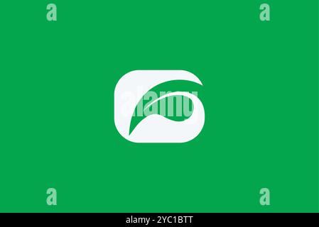 Blatt Buchstabe g abstraktes Logo Design Vektor Geschäftsmarke kreative Ideen editierbar Stock Vektor