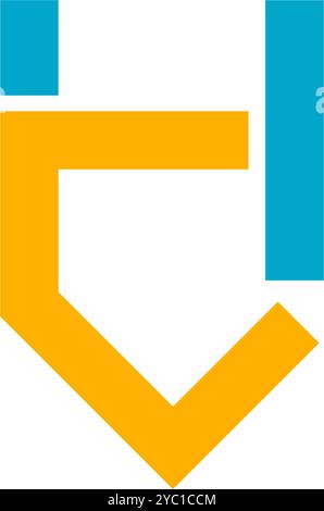 Letter CH Logo Design Vektor Geschäftsmarke kreative Ideen editierbar Stock Vektor