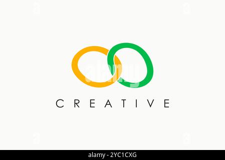 Kreis Gruppe Bildung Logo Design Vektor Geschäftsmarke kreative Ideen editierbar Stock Vektor