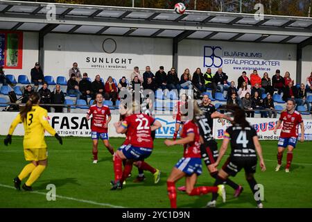 Vittsjö, Skåne, Schweden. Oktober 2024. Vittsjö GIK vs Piteå IF. Stockfoto