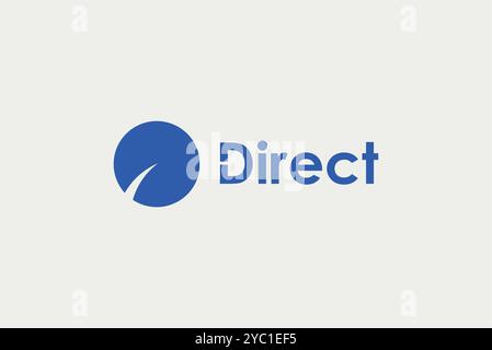 Direkte Kommunikation Logo Design Vektor Geschäftsmarke kreative Ideen editierbar Stock Vektor