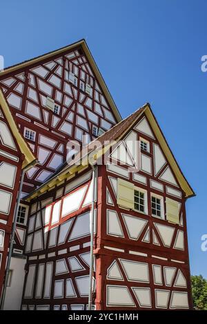 Schloessle Oberlenningen, Schloss Lenningen, ehemalige Adelsresidenz der Familie Schilling von Cannstatt, heute Museum für Papier- und Buchkunst Stockfoto