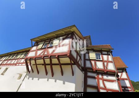 Schloessle Oberlenningen, Schloss Lenningen, ehemalige Adelsresidenz der Familie Schilling von Cannstatt, heute Museum für Papier- und Buchkunst Stockfoto