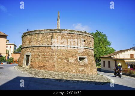 IL Torrione, Burgfried, Colle di Val d'Elsa, Toskana, Italien, Europa Stockfoto