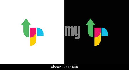 Einzigartiges und modernes Logo-Design Stock Vektor