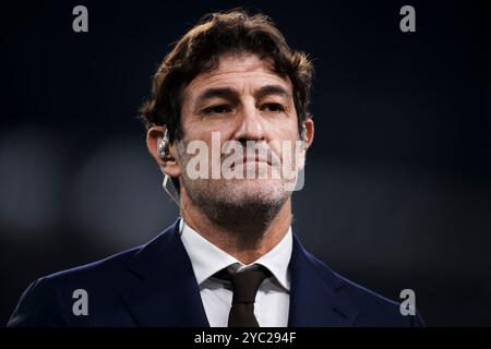 Turin, Italien. 19. Oktober 2024. Ciro Ferrara sieht sich vor dem Fußballspiel der Serie A zwischen Juventus FC und SS Lazio an. Quelle: Nicolò Campo/Alamy Live News Stockfoto