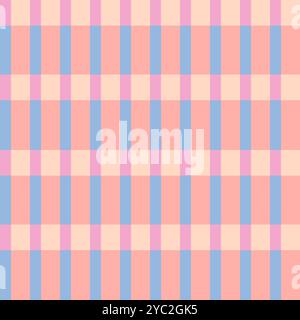 Nahtloses, im Retro-Look gestreiftes Muster. Trendiges pinkfarbenes Muster. Stockfoto