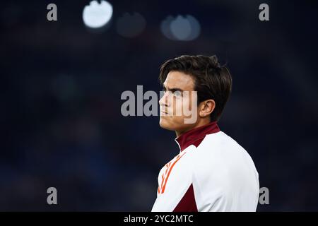 Rom, Italien. Oktober 2024. Paulo Dybala von Roma sieht während des italienischen Meisterschaftsspiels Serie A zwischen AS Roma und FC Internazional an Stockfoto