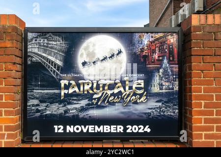 Posterwerbung „Fairytale of New York“ Weihnachtskonzert Vorstellung 12. November 2024 in Ipswich, Suffolk, England, Großbritannien Stockfoto