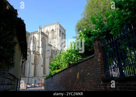 Blick auf York Minters vom Treasurers House Stockfoto