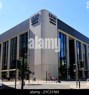 BBC Cymru Wales Building, Central Square, Cardiff, South Wales, UK. Vom Oktober 2024. Herbst Stockfoto