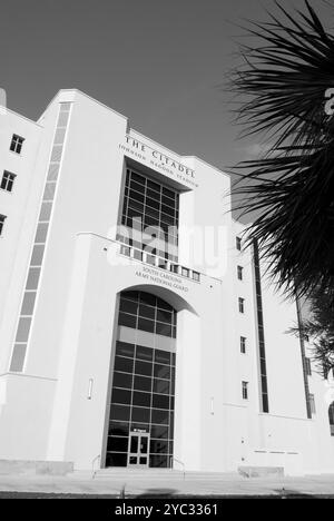 Johnson Hagood Stadium in der Zitadelle in Charleston SC USA. Stockfoto