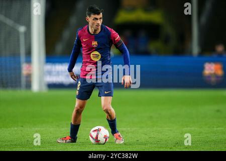 Barcelona, Spanien. Oktober 2024. Pedro Gonzalez Pedri vom FC Barcelona während des La Liga EA Sports Spiels zwischen dem FC Barcelona und Sevilla FC spielte am 20. Oktober 2024 im Lluis Companys Stadion in Barcelona, Spanien. (Foto: Bagu Blanco/PRESSINPHOTO) Credit: PRESSINPHOTO SPORTS AGENCY/Alamy Live News Stockfoto