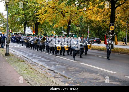 Wachbataillon - Ehrenformation der Bundeswehr auf dem Spreeweg. DEU, Deutschland, Berlin, 21.10.2024 *** Wachbataillon Ehrenformation der Bundeswehr auf dem Spreeweg DEU, Deutschland, Berlin, 21 10 2024 Stockfoto