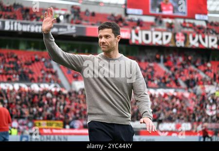 Fussball, Bundesliga, Deutschland, Herren, Saison 2024/2025, 7. Spieltag, BayArena Leverkusen: Bayer Leverkusen - Eintracht Frankfurt; Stockfoto