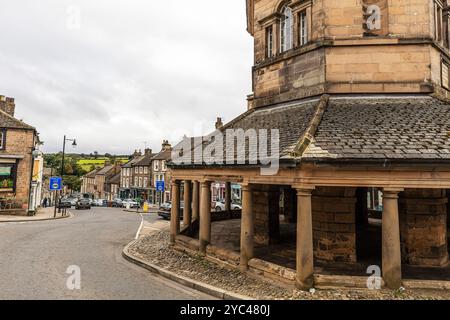 Barnard Castle, County Durham, Großbritannien, England, Barnard Castle Town, Stadt, Städte, Stadtzentrum, Geschäfte, Straße, Straße, Hauptstraße, Barnard Castle Centre Stockfoto