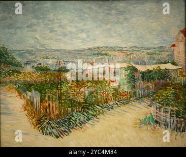 Vincent van Gogh Montmatre : hinter dem Moulin de la Galette 1887 Montmatre Stockfoto