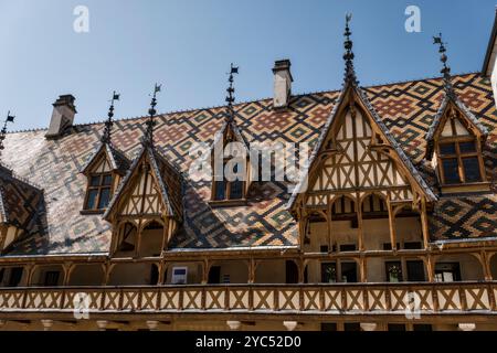 Hospices de Beaune, Beaune, Burgund, Frankreich, Europa Stockfoto