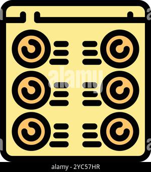 Diese Vektorabbildung zeigt eine Webseite, auf der die Ergebnisse einer Online-Abstimmungsplattform mit mehreren Optionen und der entsprechenden Stimmenanzahl angezeigt werden Stock Vektor