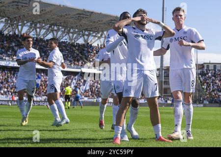 Während des Fußballspiels der Serie A Empoli gegen den SSC Napoli im Carlo Castellani Stadion am 20. Oktober 2024 in Empoli. Stockfoto