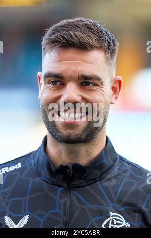 Robin Pröpper (* 23. September 1993 in Schottland) ist ein niederländischer Fußballspieler, der bei den schottischen Premiership-Rangers spielt. Stockfoto