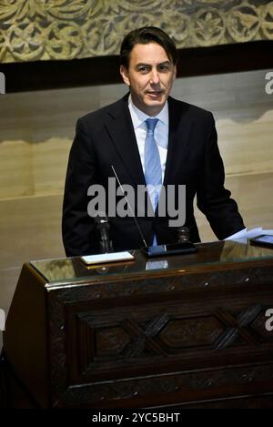 Beirut, Libanon. Oktober 2024. Der US-Sondergesandte Amos Hochstein spricht während einer Pressekonferenz in Beirut, Libanon, am Montag, den 21. Oktober 2024. Foto: Fadel Itani/ Credit: UPI/Alamy Live News Stockfoto