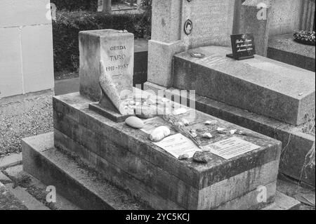 Gerda Taros Grab in Cimetière du Père-Lachaise, Paris Stockfoto