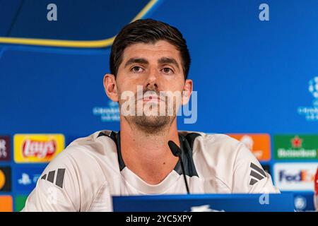 Madrid, Spanien. Oktober 2024. 21.10.2024, Pressekonferenz vor Real Madrid gegen Borussia Dortmund, UEFA Champions League, 3. Spieltag Credit: dpa/Alamy Live News Stockfoto