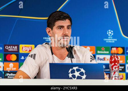 Madrid, Spanien. Oktober 2024. 21.10.2024, Pressekonferenz vor Real Madrid gegen Borussia Dortmund, UEFA Champions League, 3. Spieltag Credit: dpa/Alamy Live News Stockfoto
