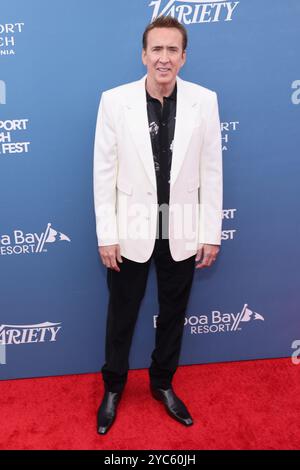 Newport Beach, USA. Oktober 2024. Nicholas Cage nimmt am 20. Oktober 2024 am 25. Jährlichen Newport Beach Film Festival Honors & Variety's 10 Actors to Watch im Balboa Bay Club and Resort in Newport Beach, Kalifornien, Teil. Foto: Crash/imageSPACE Credit: Imagespace/Alamy Live News Stockfoto