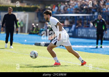 Empoli, Toscana, Italien. Oktober 2024. Napoli Khvicha Kvaratskhelia spielt während des Fußballspiels der Serie A Empoli FC - SSC Napoli Stadio Carlo Castellani am 20. Oktober 2024 in Empoli, Italien (Foto: © Ciro de Luca/ZUMA Press Wire) NUR ZUR REDAKTIONELLEN VERWENDUNG! Nicht für kommerzielle ZWECKE! Stockfoto