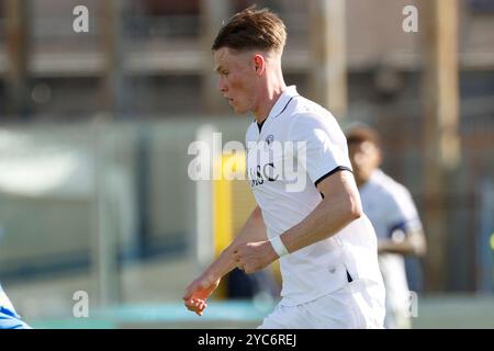 Empoli, Toscana, Italien. Oktober 2024. Scott McTominay aus Neapel sieht sich während des Fußballspiels der Serie A Empoli FC - SSC Napoli Stadio Carlo Castellani am 20. Oktober 2024 in Empoli, Italien (Foto: © Ciro de Luca/ZUMA Press Wire) NUR ZUR REDAKTIONELLEN VERWENDUNG AN! Nicht für kommerzielle ZWECKE! Stockfoto