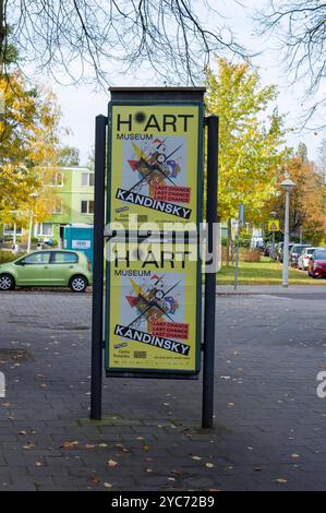 Billboard H'Art Museum Kandinsky Ausstellung in Amsterdam Niederlande 16-10-2024 Stockfoto