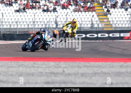 (55) Andrea Locatelli aus Italien vom Pata Prometeon Yamaha Team fährt Yamaha YZF R1 während der FIM Motul Superbike World Championship - Race in Aktion Stockfoto