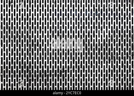 Verwendung eines industriellen Metallgittermusters in Contemporary Design-Anwendungen für verschiedene Anwendungen Stockfoto