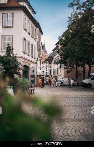 Gedreht am 24. August 2023 in Straßburg, Frankreich, während eines Urlaubs im Schwarzwald in Deutschland. Stockfoto