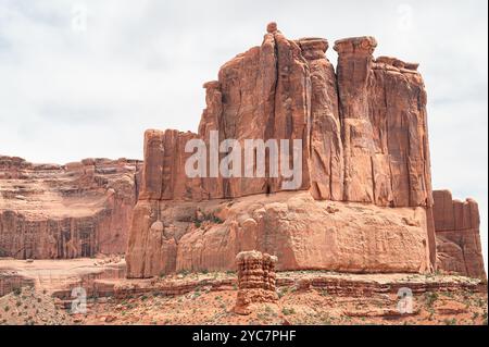 Butte Fin Rock Formation im Arches National Park, Utah, USA Stockfoto