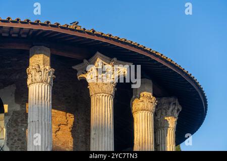 Tempel des Herkules Victor, Tempio di Ercole vincitore, Roma, Latium, Italien Stockfoto