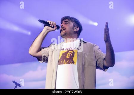 Estopa tritt am 18. Oktober 2024 im Palau Sant Jordi in Barcelona auf. Fotograf: Ale Espaliat Stockfoto