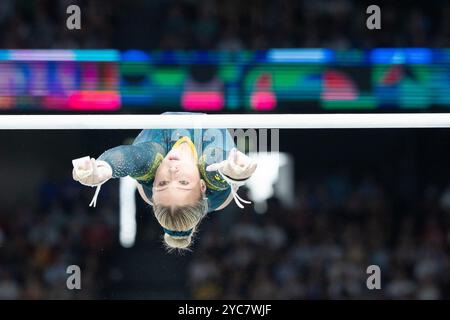 1. August 2024: Ruby Pass of Australia tritt in der künstlerischen Frauengymnastik während der Olympischen Spiele 2024 in Paris auf. Daniel Lea/CSM Stockfoto