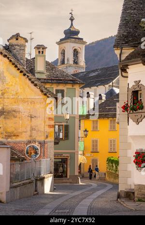 Santa Maria Maggiore, Valle Vigezzo, Val d'Ossola, Verbania, Piemont, Italien Stockfoto