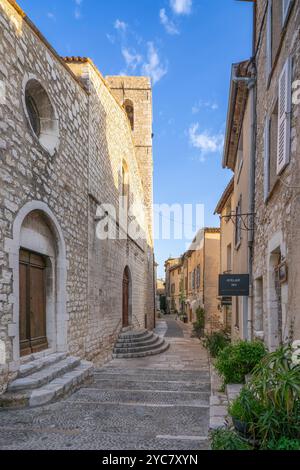 Stiftskirche der Konversion von Saint Paul, Saint-Paul-de-Vence, Provence-Alpes-Côte d'Azur, Frankreich Stockfoto