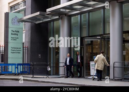 Außenansicht des Rolls Building, der Royal Courts of Justice, der Business and Property Courts of England and Wales, London Stockfoto